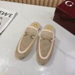Gucci Women GG Crystal Princetown Slipper Beige ‎835484 FAEQ0 9941 - Image 3