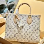 Louis Vuitton Onthego MM Multicolor Beige 35Cm M24708 - Image 3