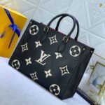 Louis Vuitton Onthego MM Black Cream 35Cm M45495 - Image 3