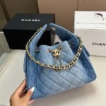 Chanel 25 Small Handbag Washed Denim Blue 25Cm AS5293 B20603 U0475 - Image 3