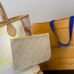 Louis Vuitton Neverfull MM Damier Canvas Peach 31Cm N40668 - Image 6