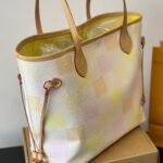Louis Vuitton Neverfull MM Damier Canvas Peach 31Cm N40668 - Image 3