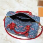 Louis Vuitton X Takashi Murakami Bolsa Speedy Soft 30 Monogram Denim Blue 30Cm N87627 - Image 6