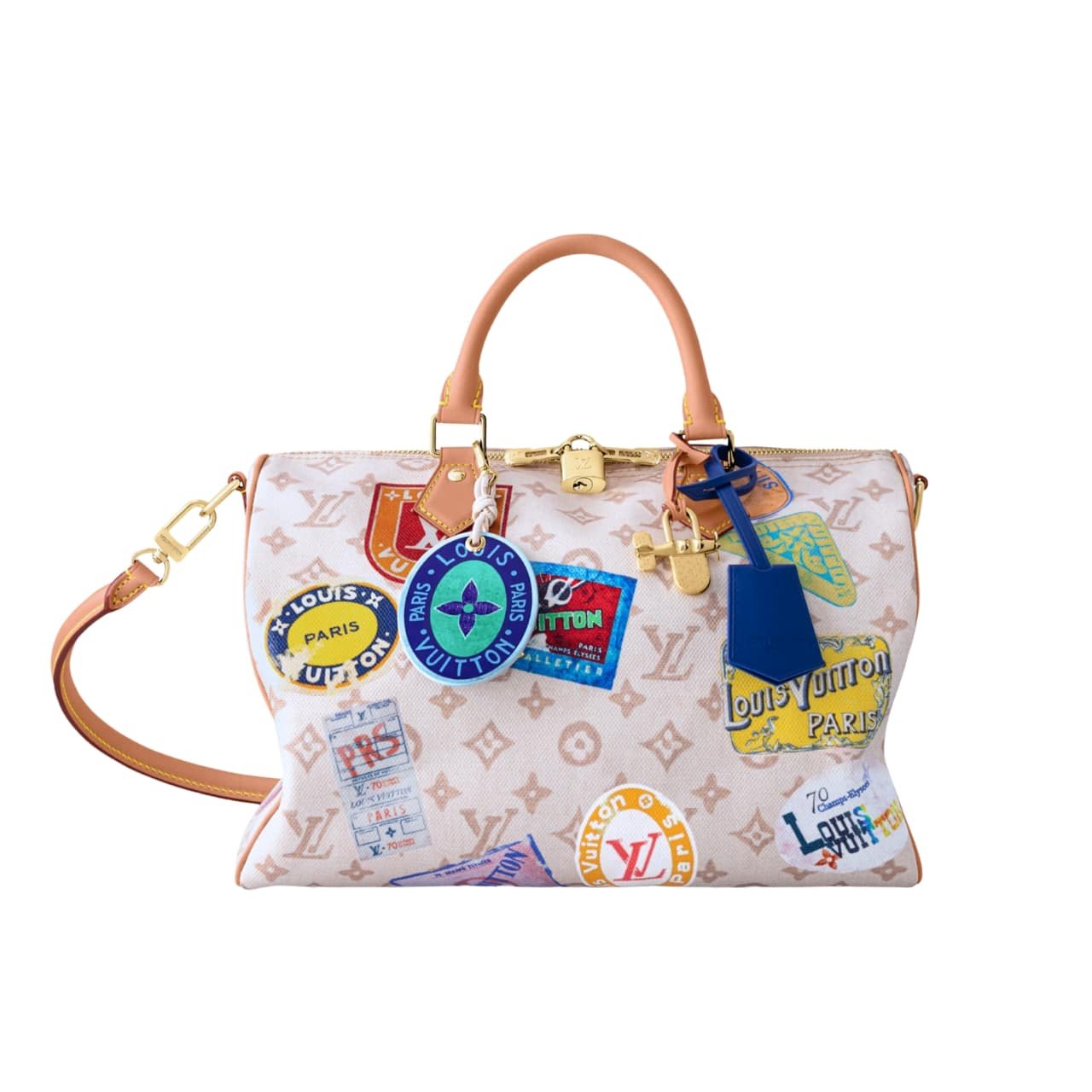 119-1 Louis Vuitton Speedy Soft 30 Monogram Dune 30Cm M14587 - Image 1