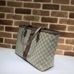 Gucci Ophidia Large Tote Bag Beige And Dark Brown GG Supreme 38Cm 631685 96IWB 8745 - Image 2