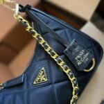 Prada Re Edition 1995 Chaîne Re Nylon Mini Bag Black 22Cm 1BC204 2AOS F0002 V QOO - Image 4