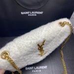 Saint Laurent Small Loulou Boucle Bag White 23Cm - Image 4