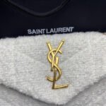 Saint Laurent Small Loulou Boucle Bag White 23Cm - Image 8