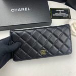 Chanel Black Quilted Classic Long Flap Wallet 19.5Cm - Image 2