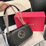 Gucci Blondie Small Shoulder Bag Black 26Cm 815715 AAEEX 1000 - Image 2