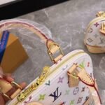 Louis Vuitton X Takashi Murakami Alma BB White Multicolor 24Cm - Image 5