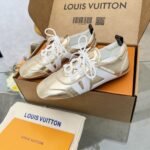 Louis Vuitton LV Sneakerina Gold 1AICAN - Image 3