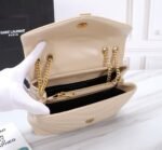 Saint Laurent Loulou Small Chain Bag In Matelassé Y Beige Gold 23Cm 494699DV7272721 - Image 6