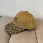 Gucci Baseball Cap Web Stripe Brown - Image 2