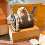 Louis Vuitton Speedy Bandoulière 20 Bag Black Strap Brown 20Cm M46234 - Image 2