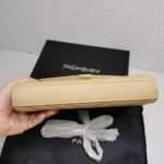 Saint Laurent Cassandre Matelassé Chain Wallet In Grain De Poudre Embossed Beige 22Cm 377828BOW012721 - Image 6