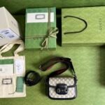 Gucci Horsebit 1955 Mini Bag Beige And Blue 20Cm 658574 96IWN 4076 - Image 3