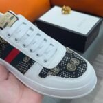Gucci Screener GG High Top Sneaker In White And Black - Image 6