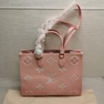 Louis Vuitton Onthego MM Monogram Empreinte Leather Trianon Pink 33Cm M46286 - Image 2