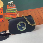 Gucci Blondie Shoulder Bag Black 28Cm 699268 UXX0G 1000 - Image 2
