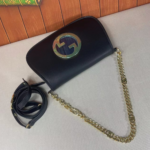 Gucci Blondie Shoulder Bag Black 28Cm 699268 UXX0G 1000 - Image 4