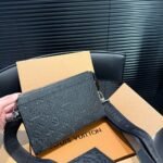 Louis Vuitton Gaston Wearable Wallet Monogram Shadow Black 22Cm M81115 - Image 4