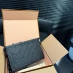 Louis Vuitton Gaston Wearable Wallet Monogram Shadow Black 22Cm M81115 - Image 3