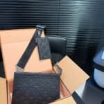 Louis Vuitton Gaston Wearable Wallet Monogram Shadow Black 22Cm M81115 - Image 2