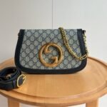 Gucci Blondie Shoulder Bag Gold Hardware Blue 28Cm - Image 2