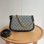 Gucci Blondie Shoulder Bag Gold Hardware Blue 28Cm - Image 4