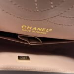Chanel Classic Medium Flap Bag Pink And Gold 25Cm - Image 8