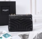 Saint Laurent Loulou Small Chain Bag In Matelassé Y Black Gold 23Cm 494699DV7271000 - Image 5