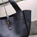 Saint Laurent Le 5 À 7 Bea In Grained Leather Black 50Cm 763435AADUU1000 - Image 3