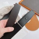 Hermes Belt Togo Swift Silver Buckle Brown 38Mm - Image 3
