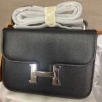 Hermes Constance Epsom CK89 Black Silver Hardware 18Cm - Image 3