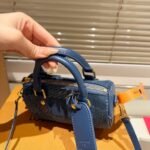 Louis Vuitton Speedy 18 Bandoulière Denim Blue 18Cm N00208 - Image 3