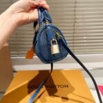 Louis Vuitton Speedy 18 Bandoulière Denim Blue 18Cm N00208 - Image 5