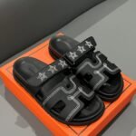 Hermes Chypre Sandal Star Stitched Noir H232142Z 02340 - Image 3