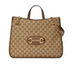 Gucci Horsebit 1955 Shoulder Medium Tote Bag Brown 36Cm 623694