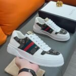 Gucci Screener GG High Top Sneaker In White And Black - Image 3