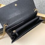 Gucci GG Marmont Bicolor Wallet On Chain Beige And Ebony 19Cm 546585 17WAG 1283 - Image 6