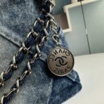 Chanel 22 Handbag Washed Denim 36Cm AS3261 B10439 NM981 - Image 5