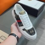 Gucci Screener GG High Top Sneaker In White And Black - Image 2