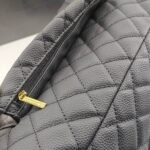 Chanel XXL Airline Classic Travel Flap Bag Caviar Leather Black Gold Hardware 46Cm - Image 4