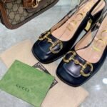 Gucci Women’S Mid Heel Slingback With Horsebit Black ‎643892 C9D00 1000 - Image 7