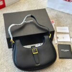 Saint Laurent Le Fermoire Shoulder Bag Black 25Cm 6726152ZA2W 1062 - Image 3