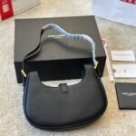 Saint Laurent Le Fermoire Shoulder Bag Black 25Cm 6726152ZA2W 1062 - Image 5