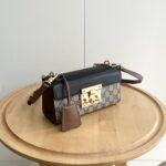 Gucci Padlock Small Shoulder GG Supreme Canvas Black 22Cm ‎735103 KLQJG 9785 - Image 3