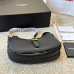 Saint Laurent Le Fermoire Shoulder Bag Black 25Cm 6726152ZA2W 1062 - Image 6