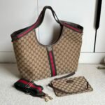 Gucci Giglio Large Tote Bag GG Canvas Beige and Dark Brown 60Cm 853971 FAFFP 2547 - Image 3